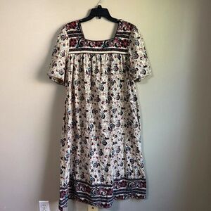Phases large floral casual vintage house dress